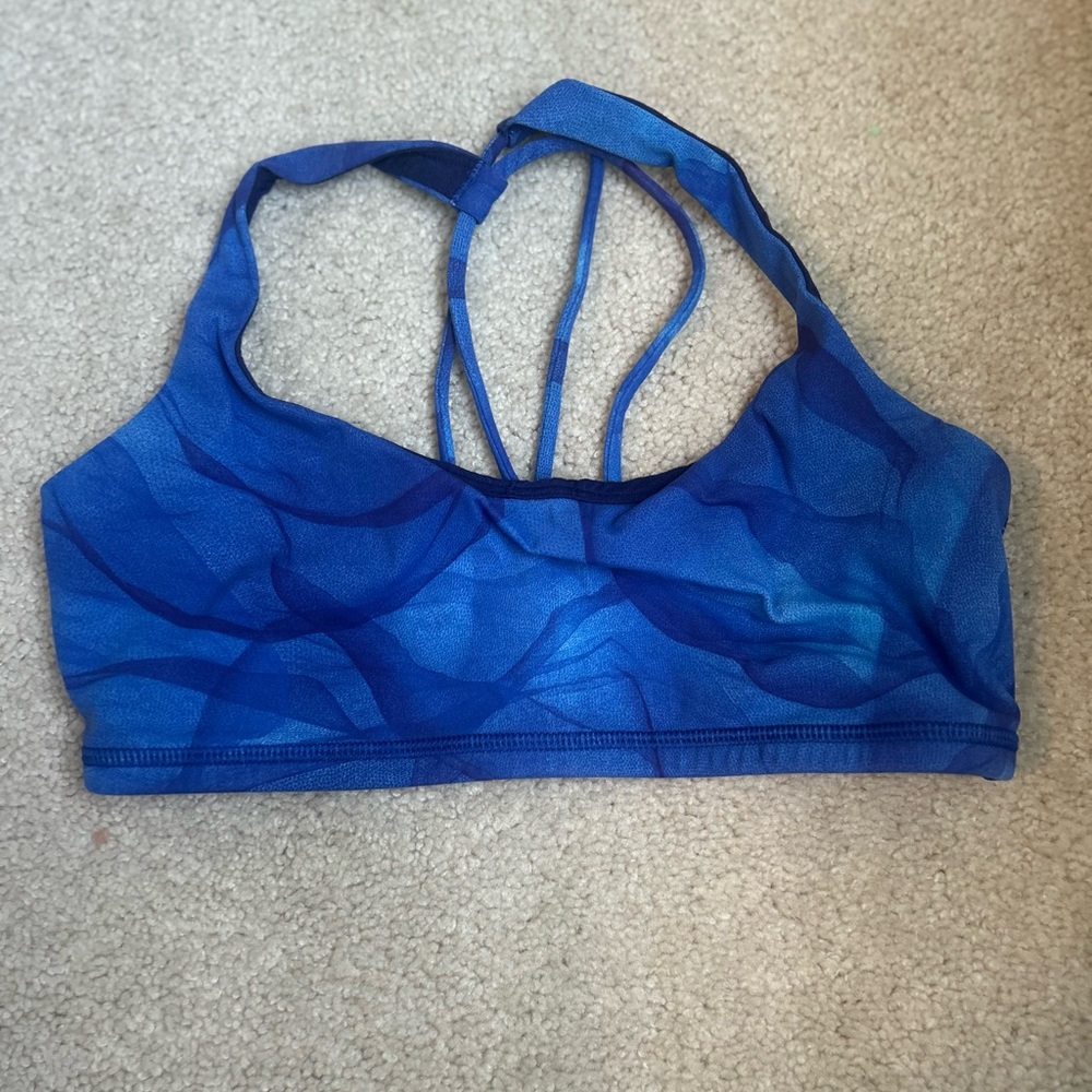 lululemon athletica Vibrant Blue Strappy Bra